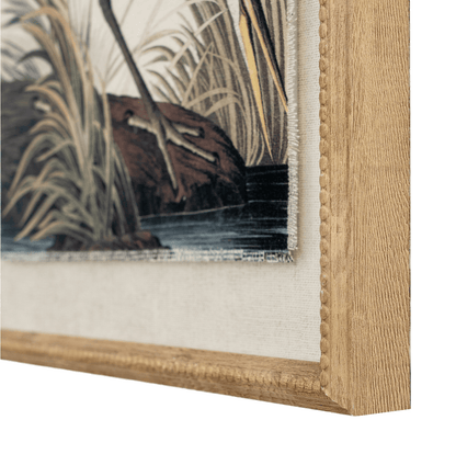 Heron Art Print in Beaded Frame