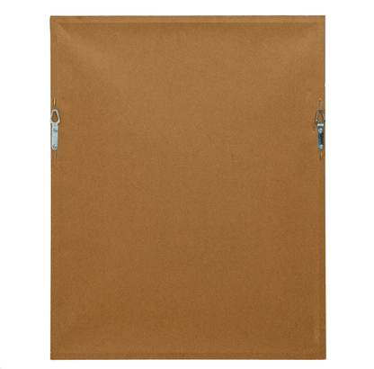 Brown fabric panel with metal clips on a white background