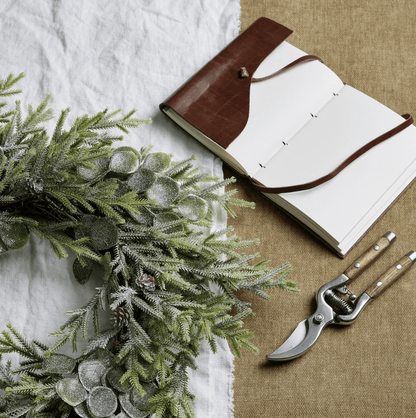 Frosted Pine And Eucalyptus Wreath