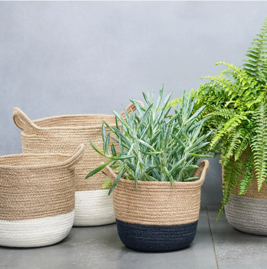 Geilo Jute Lined Basket by Ivyline