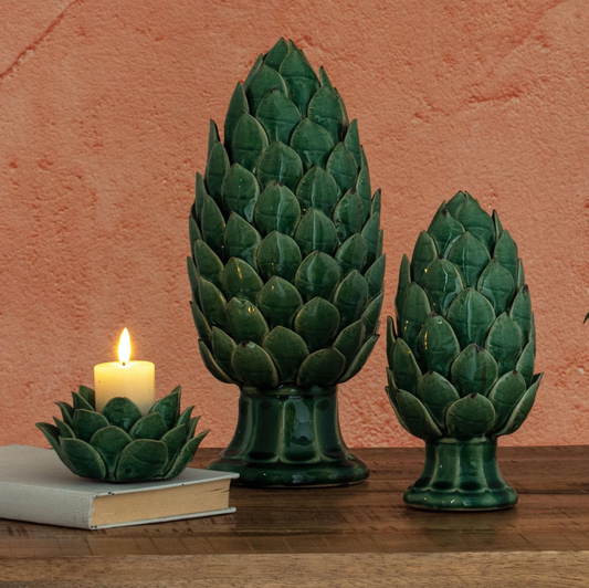 Globe Green Artichoke Tea Light Holder