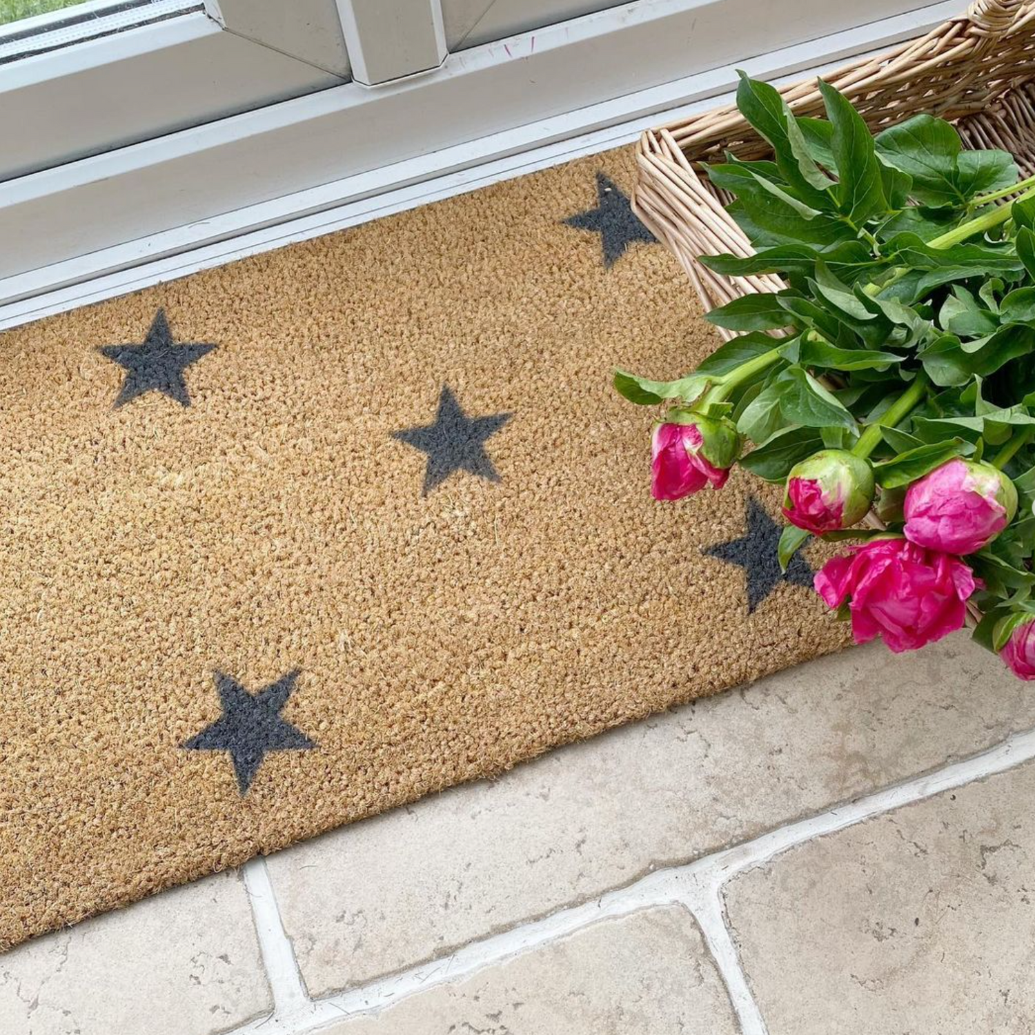 Stars Patio Doormat | Turquoise Living