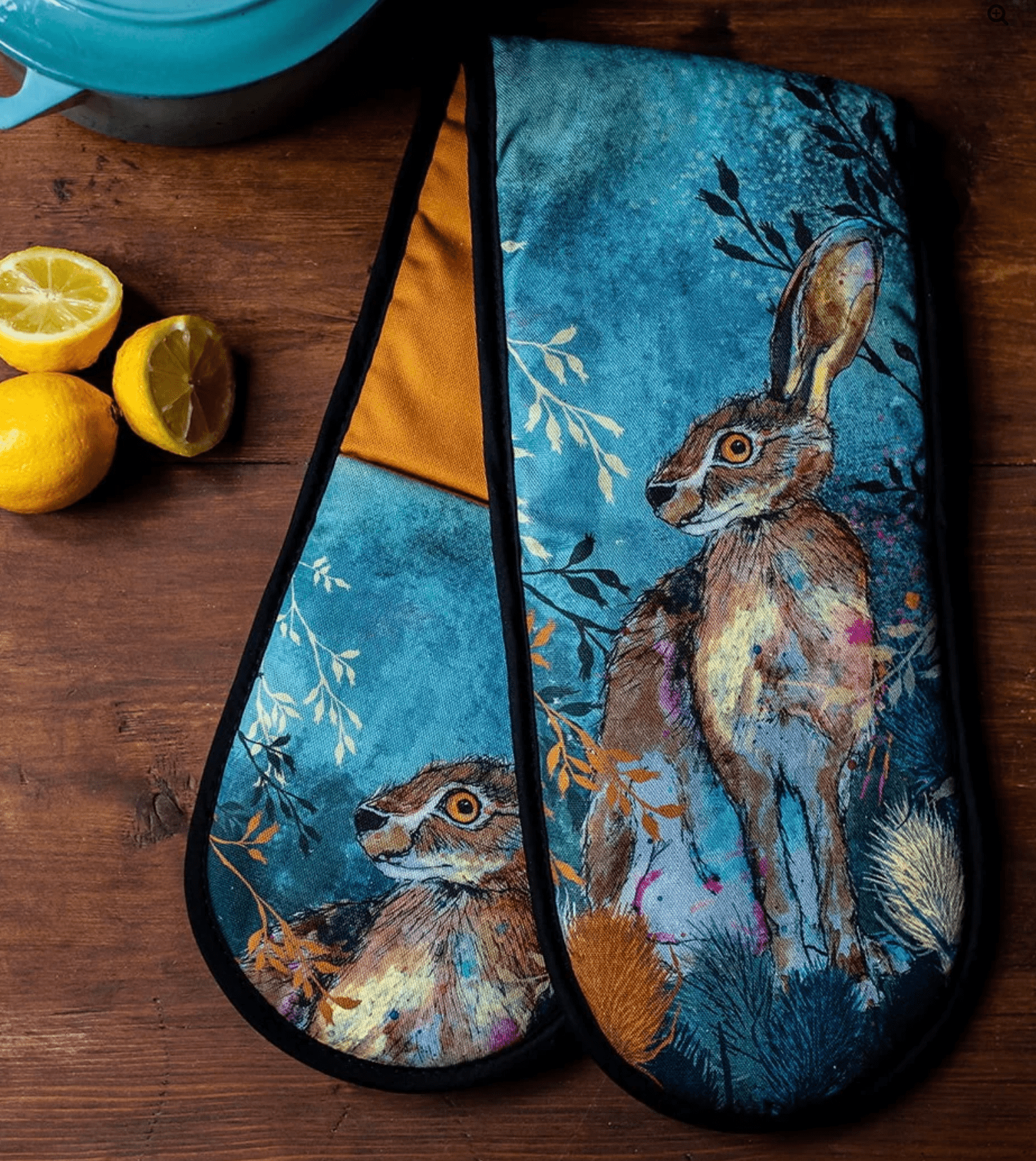 Hare Oven Gloves by Dollyhotdogs