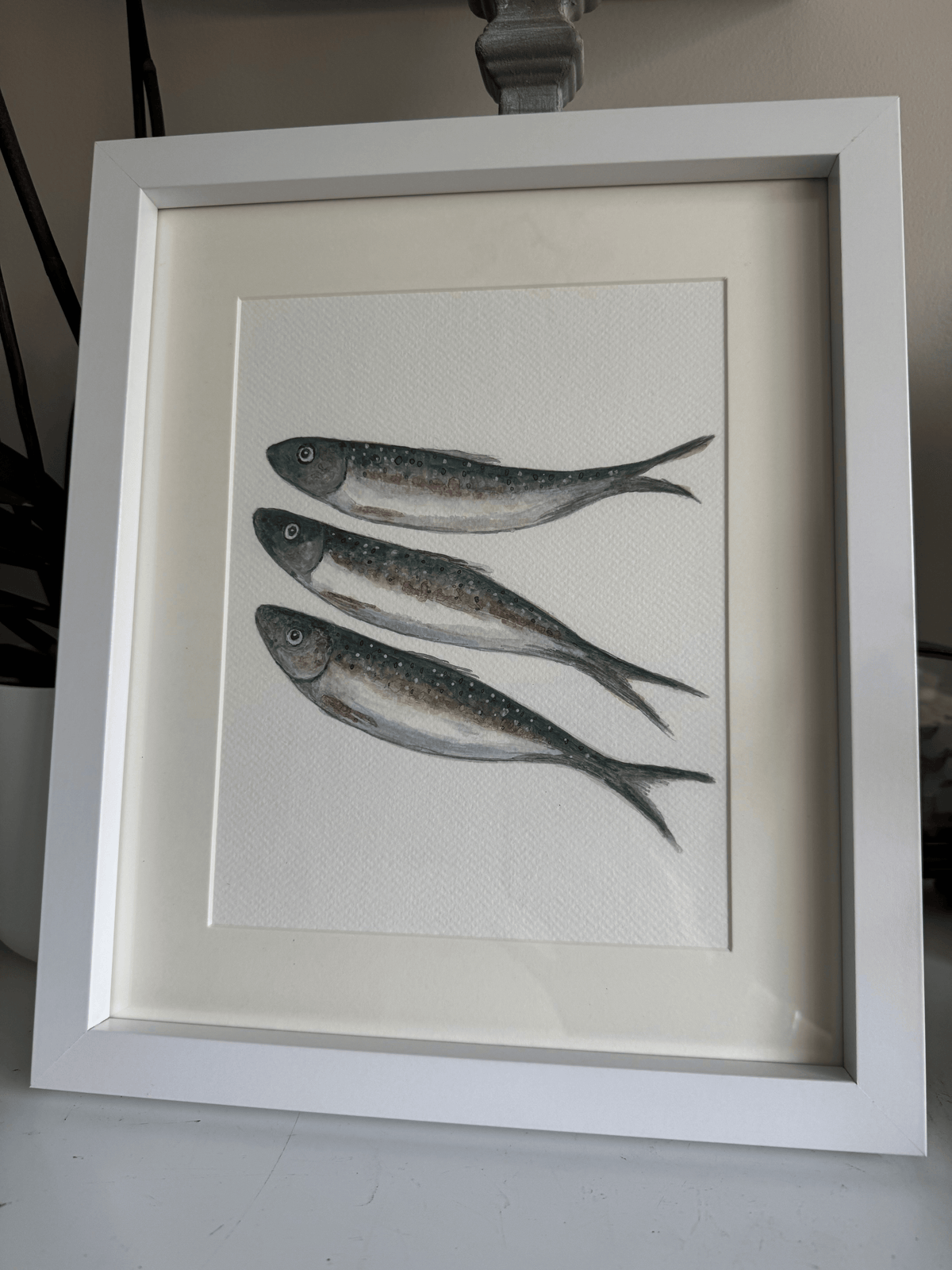 Original Watercolour Artwork "A Silver Shoal" by Melina Sotiriou