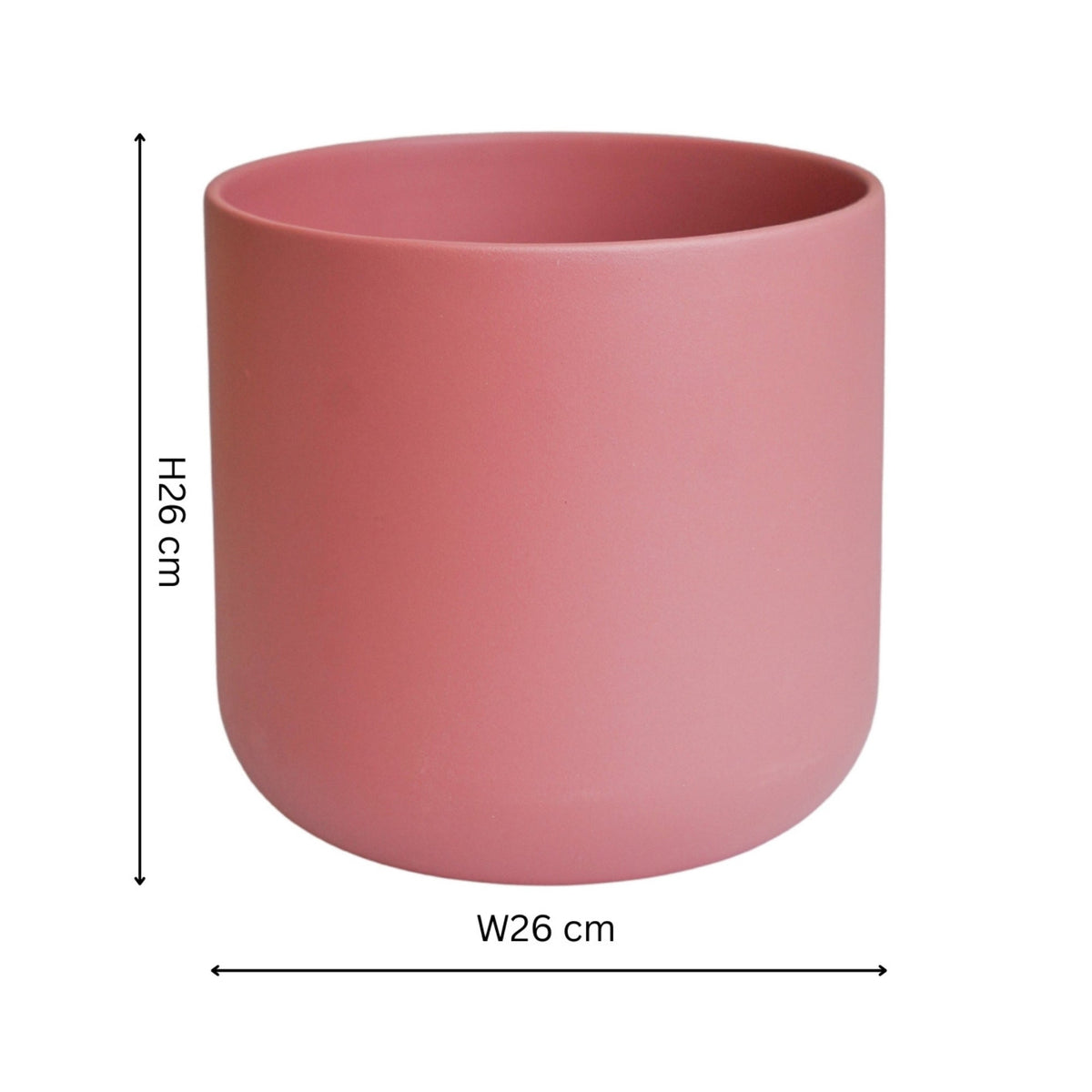Ivyline Lisbon Planter blush-rose dimensions