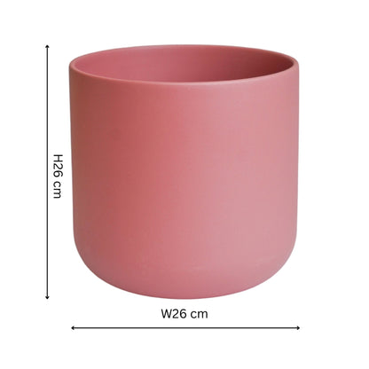 Ivyline Lisbon Planter blush-rose dimensions