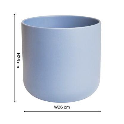 Ivyline Lisbon Planter powder-blue dimensions
