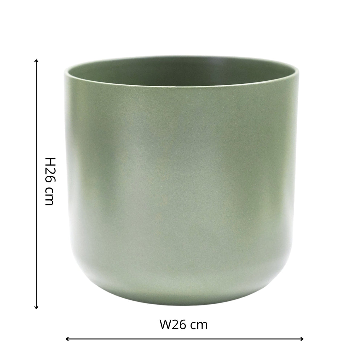 Ivyline Lisbon Planter sage dimensions