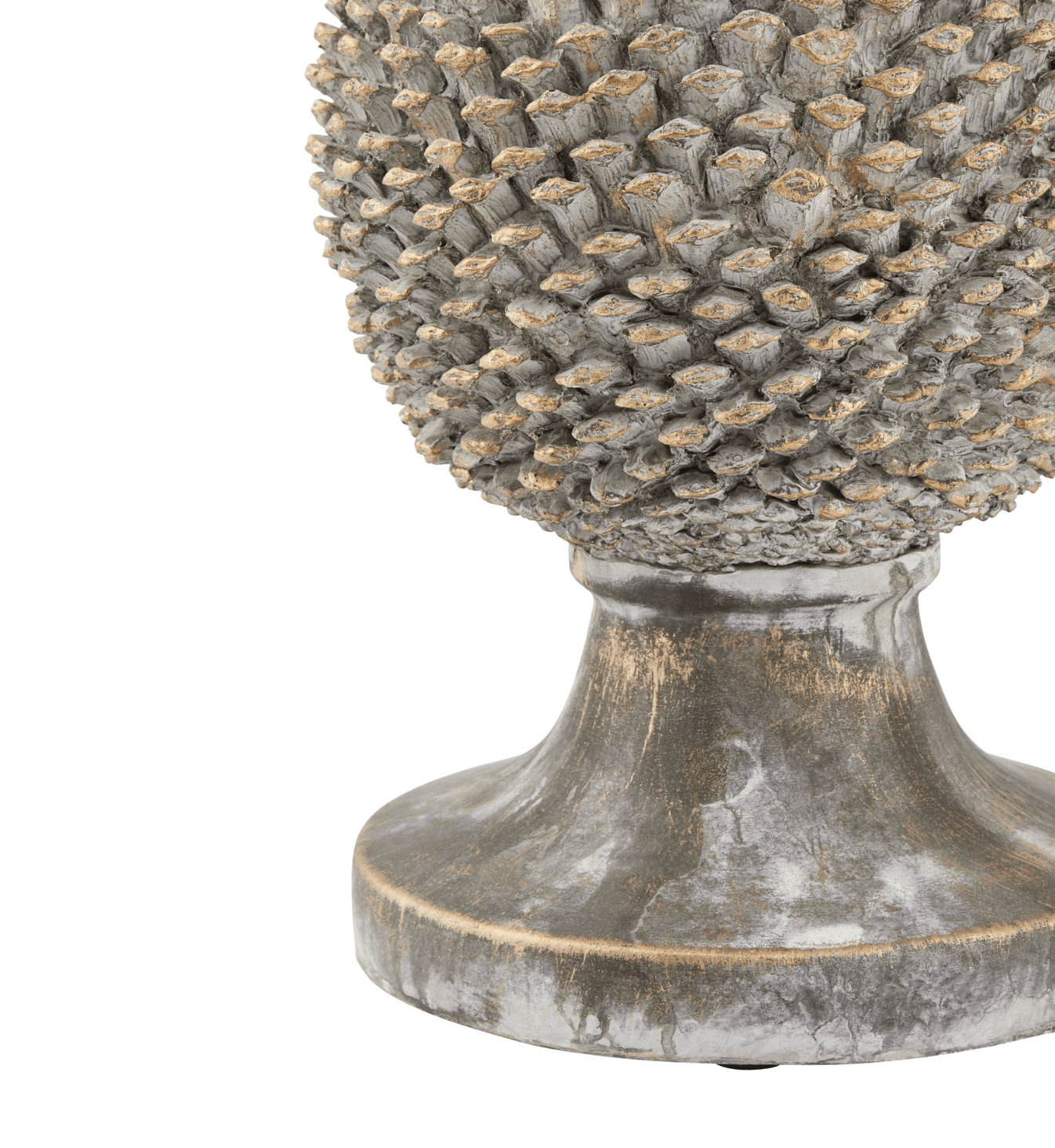 Large Stone Effect Pinecone Ornament