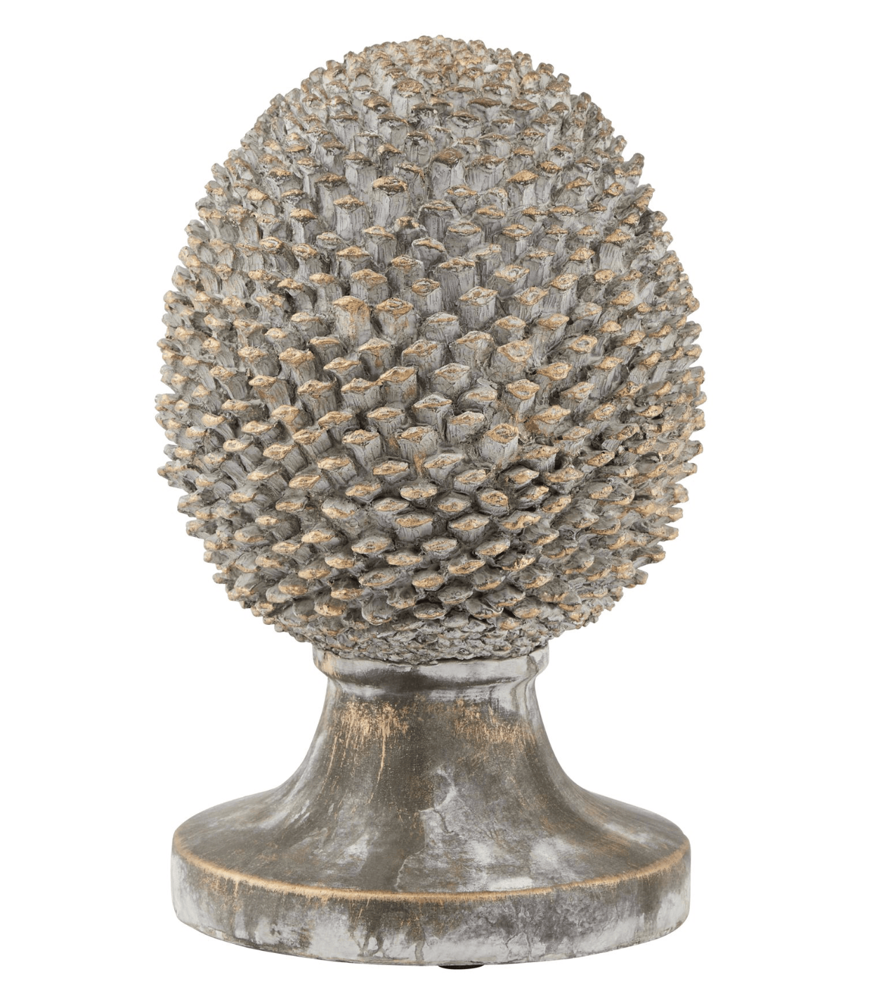 Large Stone Effect Pinecone Ornament