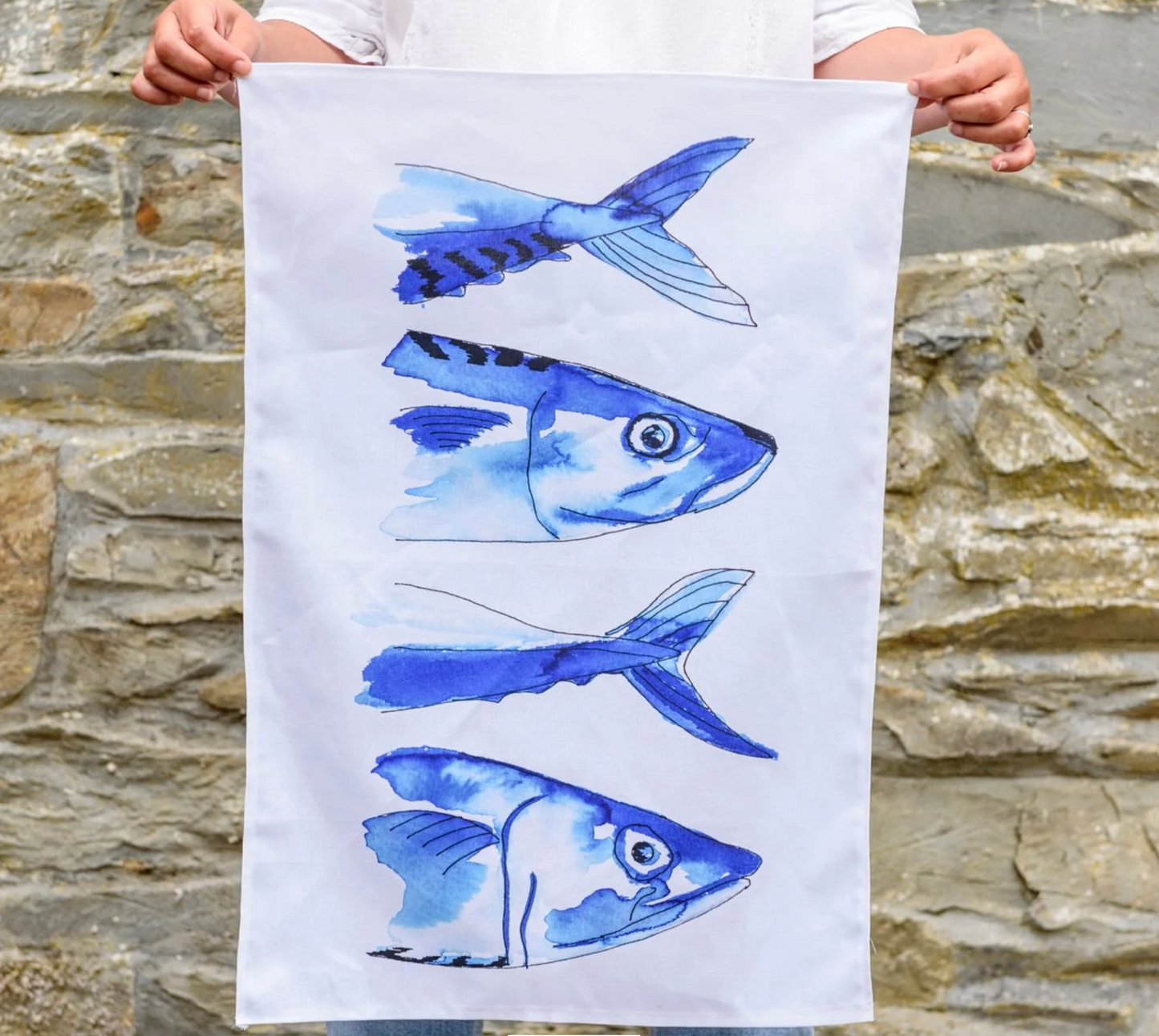 Mackerel Tea Towel