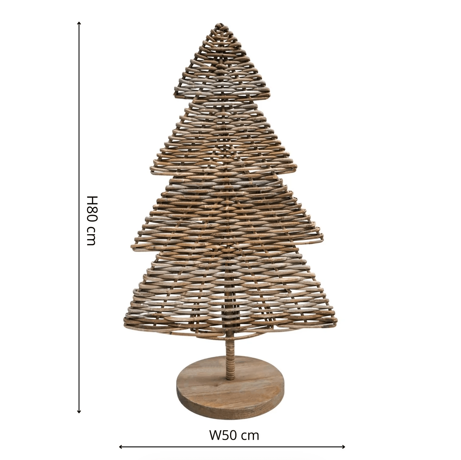 Natural Rattan Christmas Tree by Ivyline