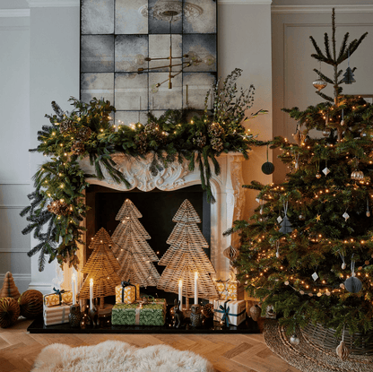 Natural Rattan Christmas Tree by Ivyline