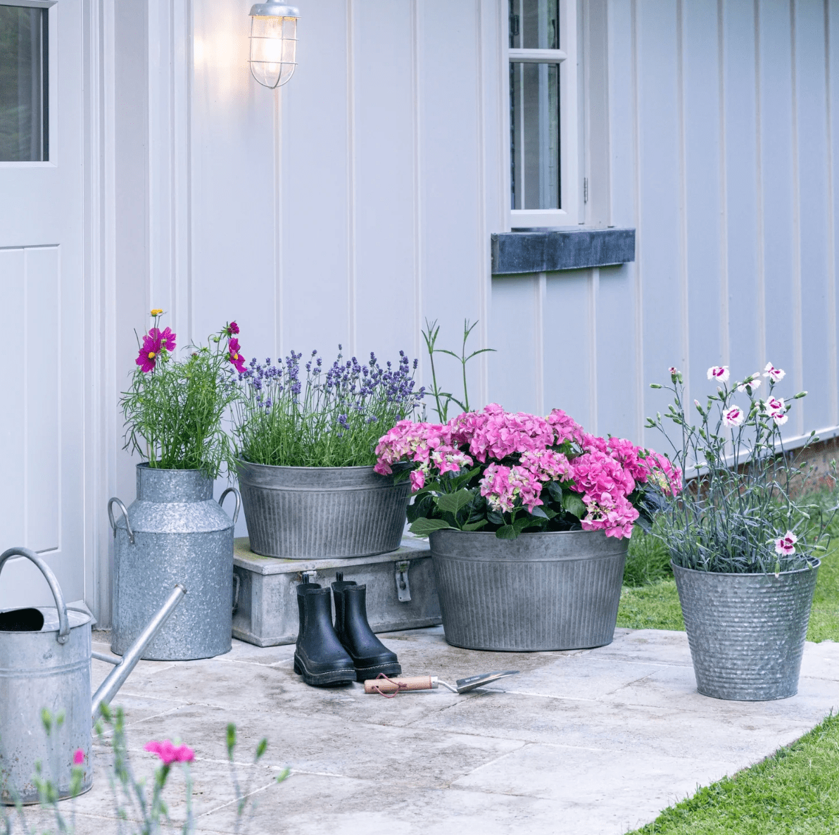 Outdoor Galvanised Trough by Ivyline