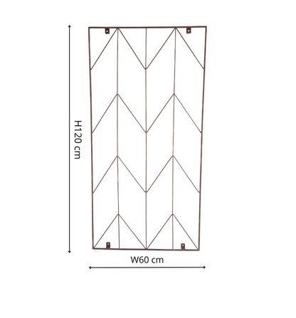 Outdoor Herringbone Trellis Brown by Ivyline