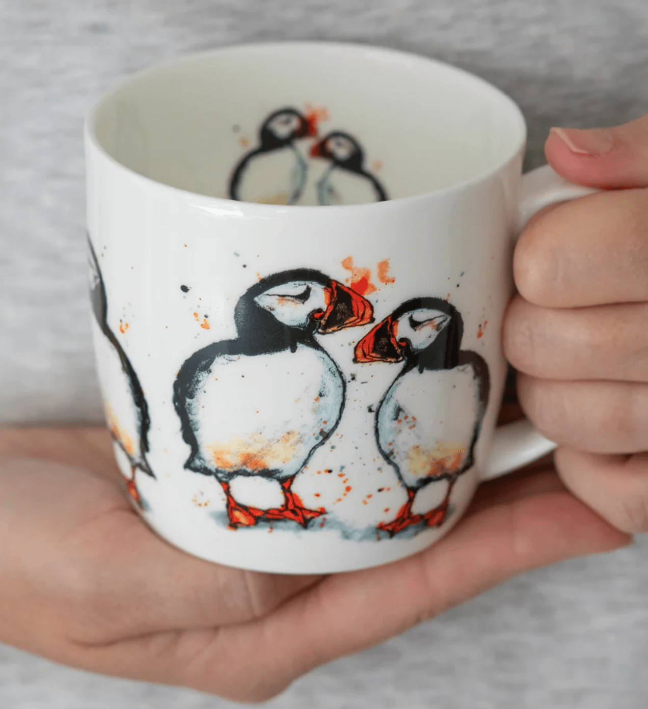 Dollyhotdogs Bone China Mug Puffin Design