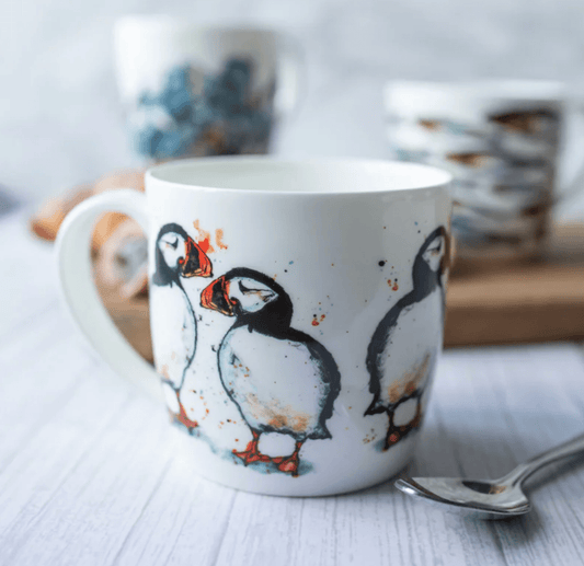 Dollyhotdogs Bone China Mug Puffin Design