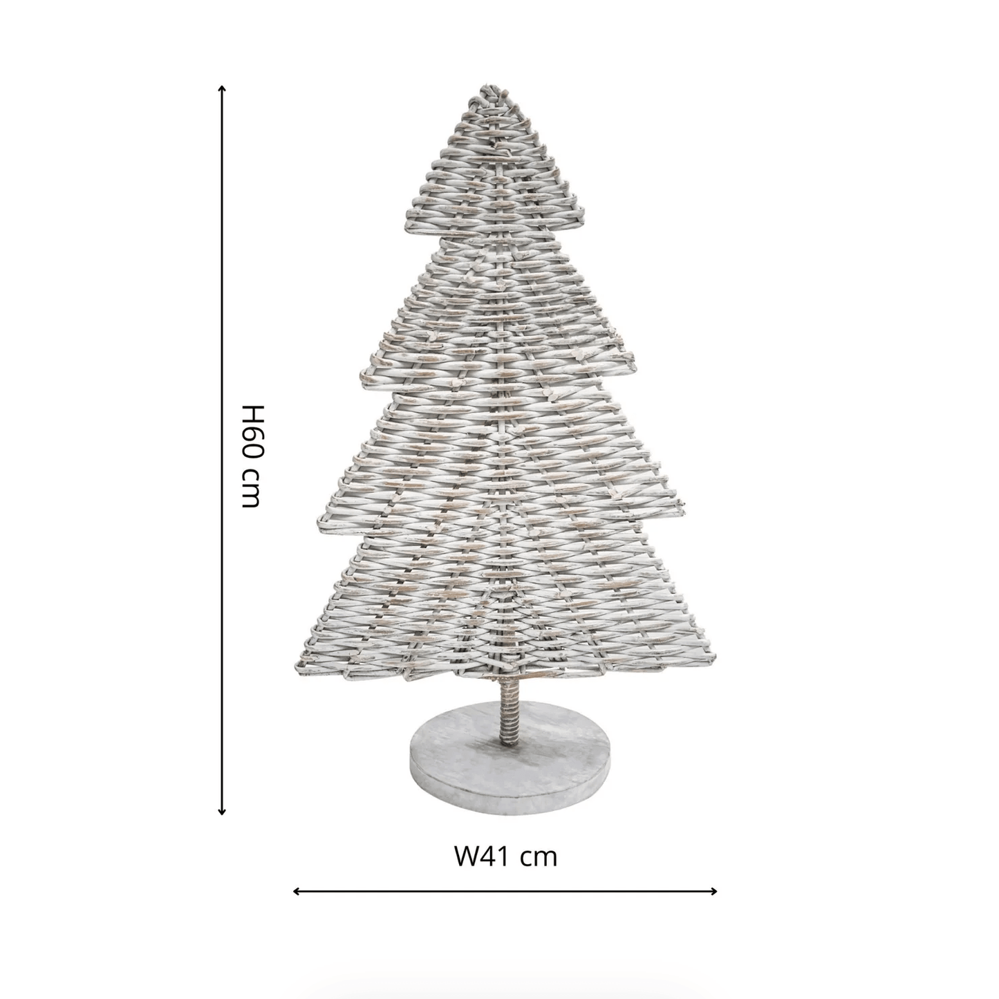 Rattan Christmas Tree by Ivyline