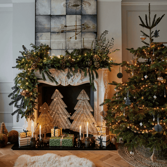 Rattan Christmas Tree by Ivyline