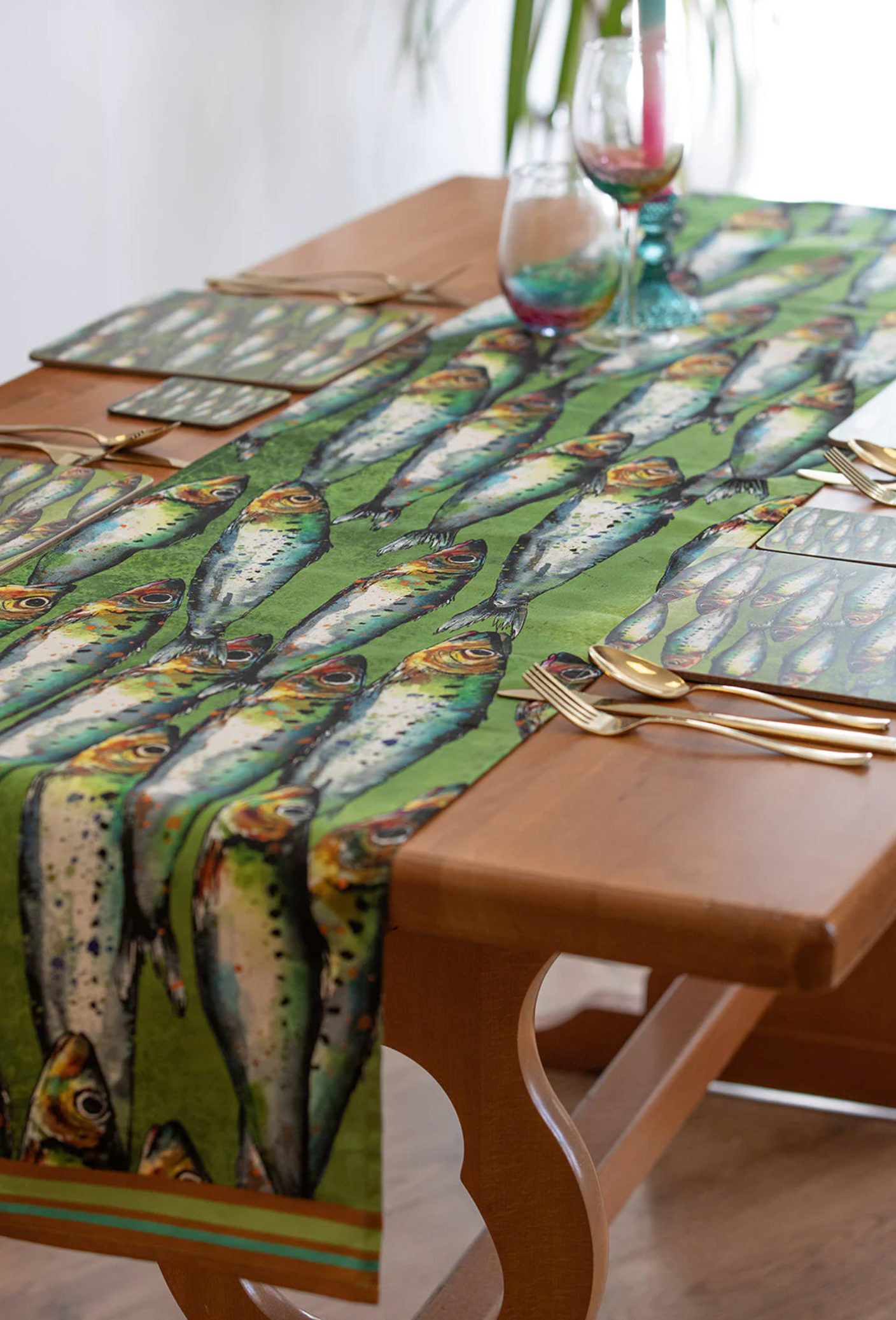 Sardine Table Runner by Dollyhotdogs