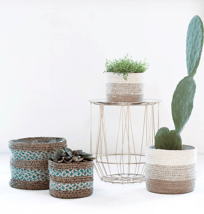 Skalo Seagrass Basket Planters