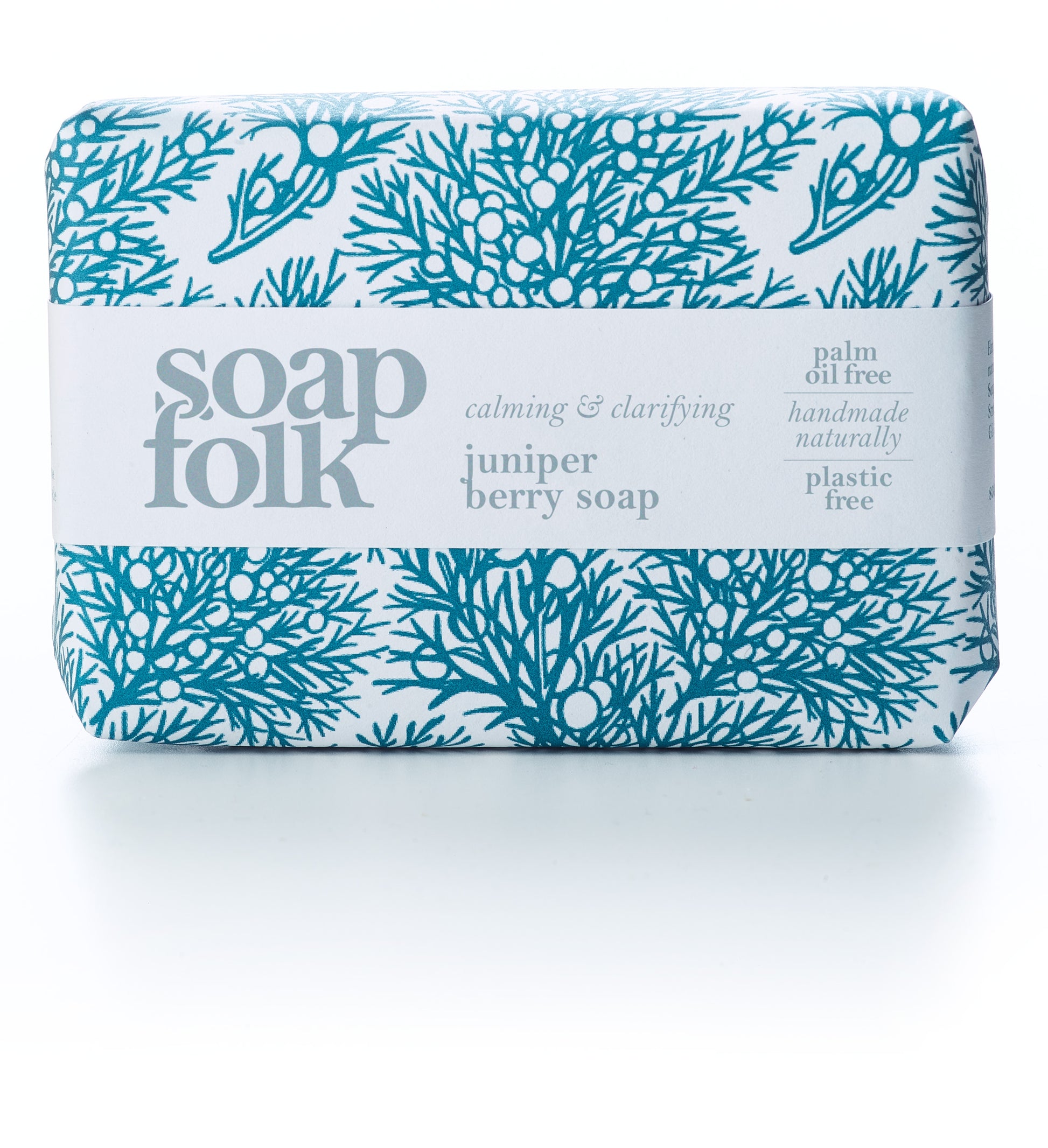 Natural Handmade Soap Bar Juniper Berry  by Soap Folk Close up