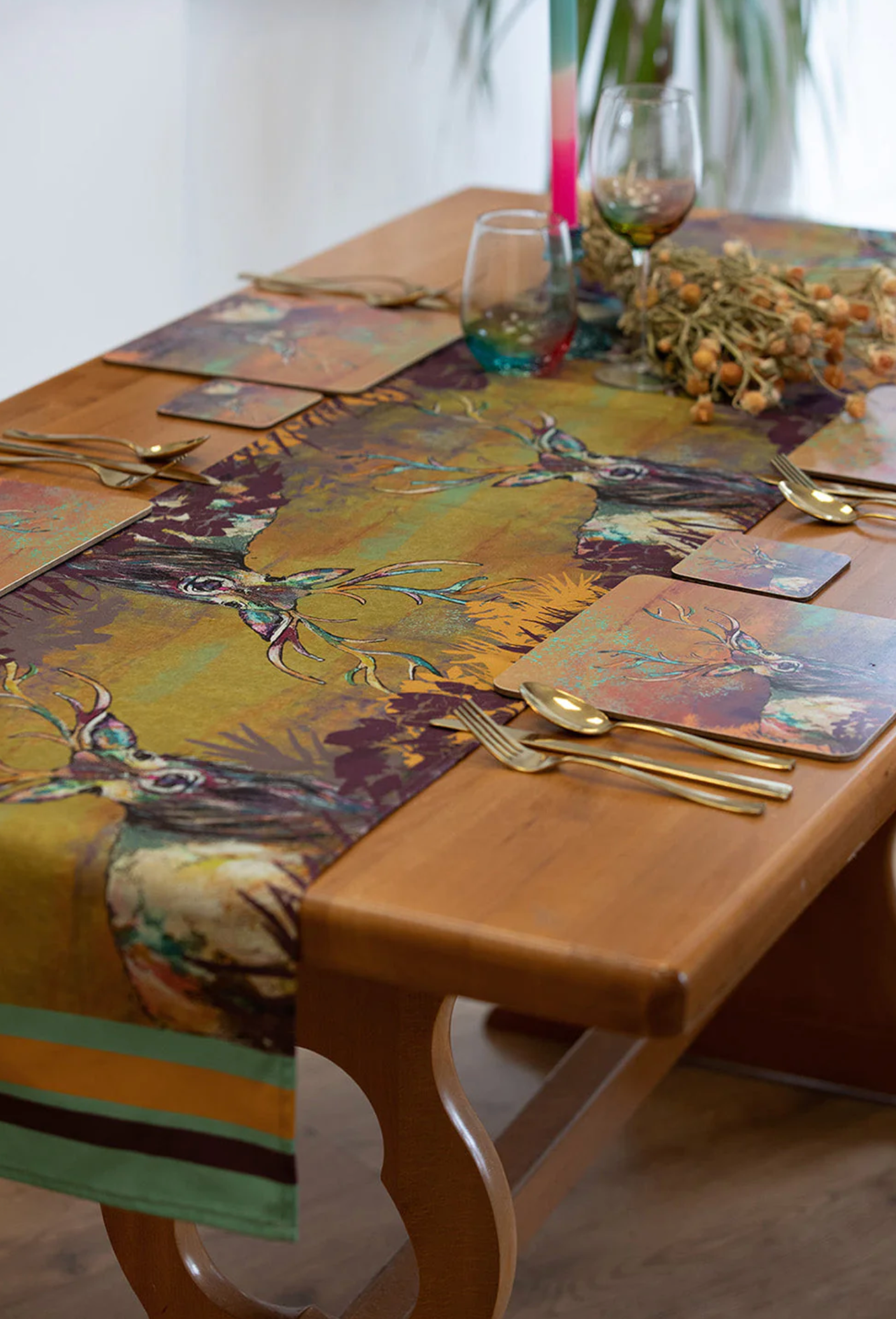 Stag Table Runner by Dollyhotdogs