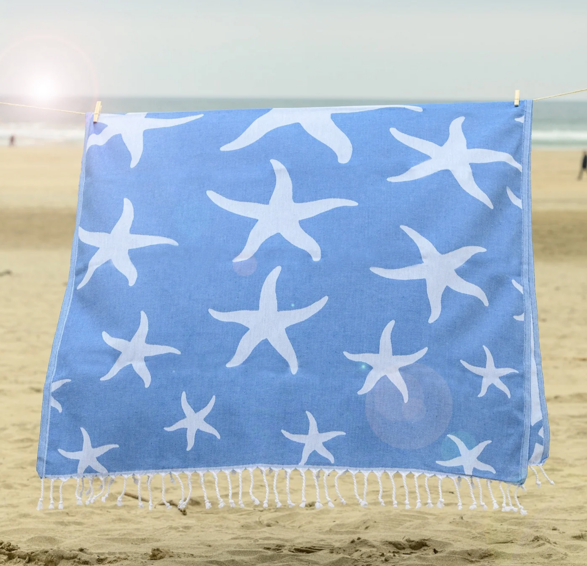 Starfish Beach Sheet (Hammam Towel) by Sea Kisses