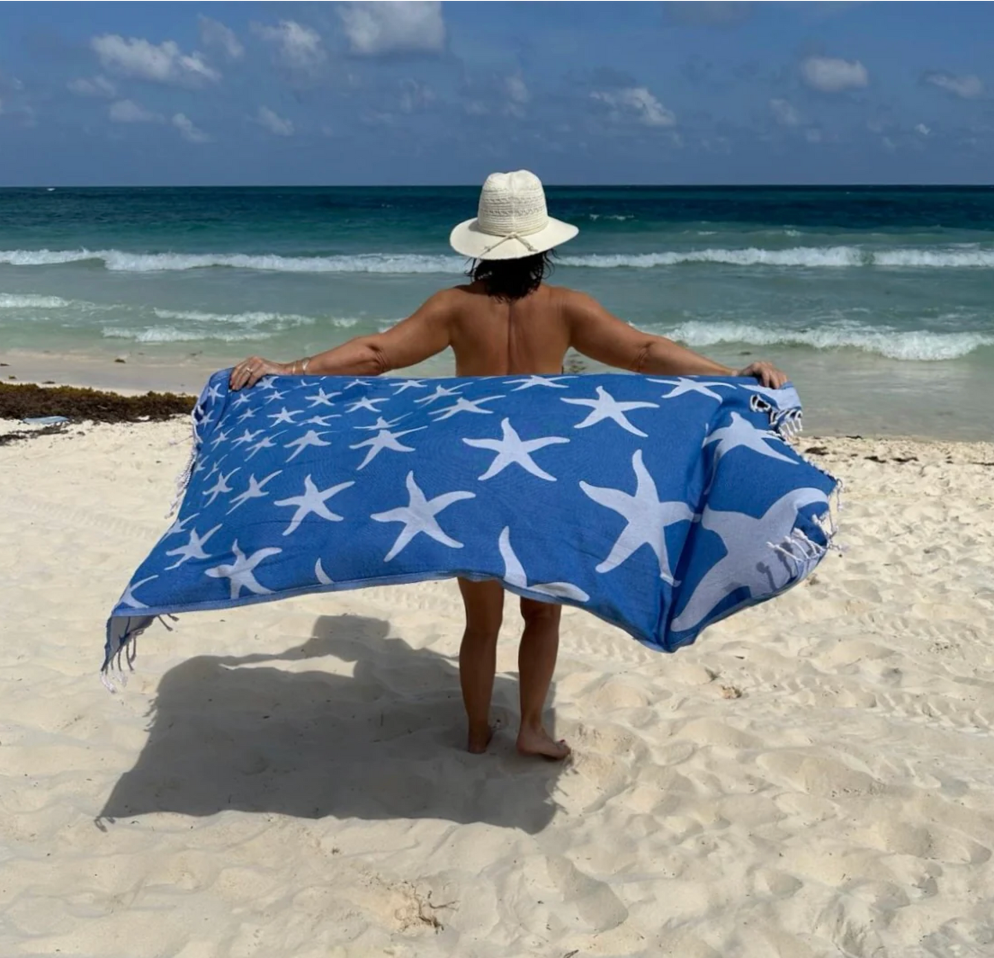 Starfish Beach Sheet (Hammam Towel) by Sea Kisses