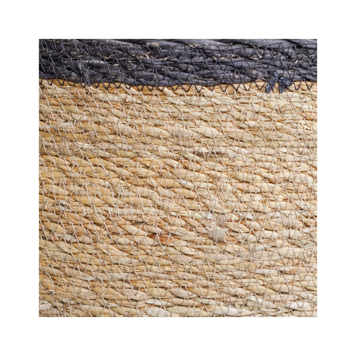 Theo Baskets by Ivyline grey rim weave detail