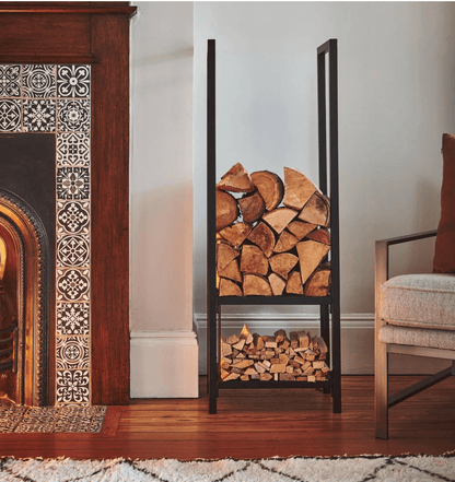 Tall Square Shelved Log Storage