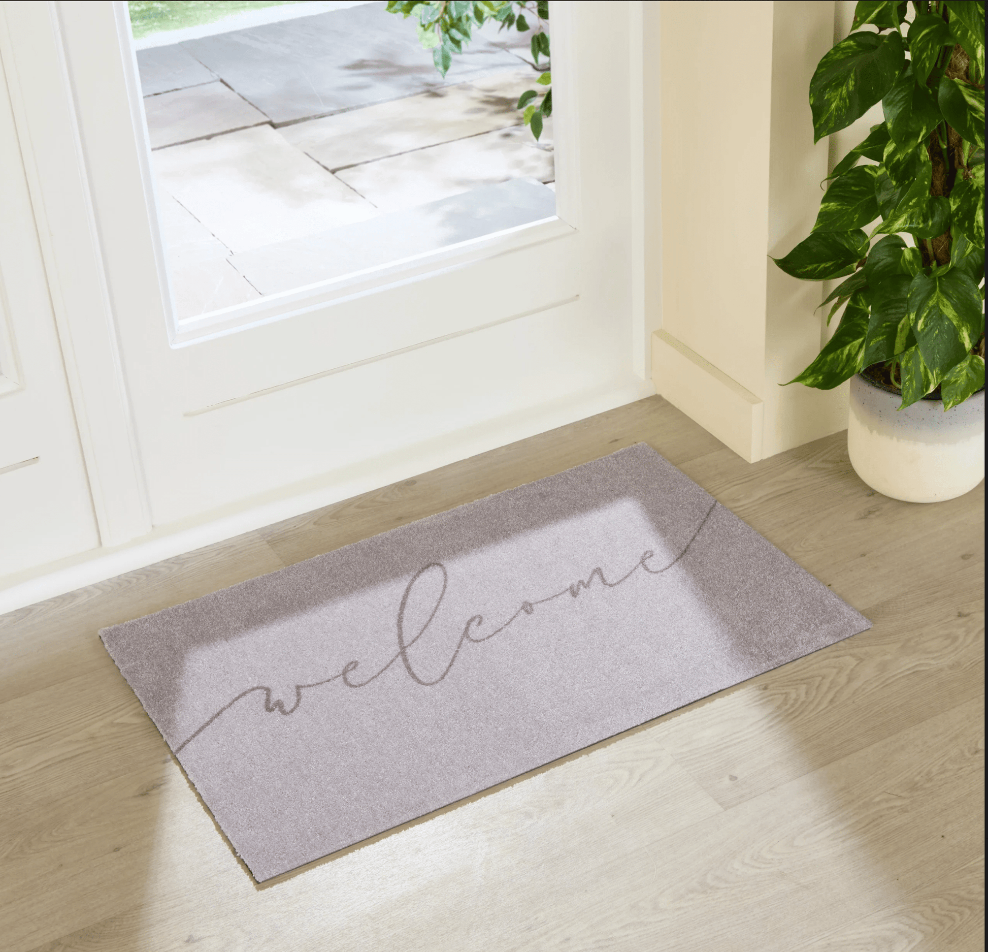 Welcome Design Washable Indoor Doormat by Artsy Mats