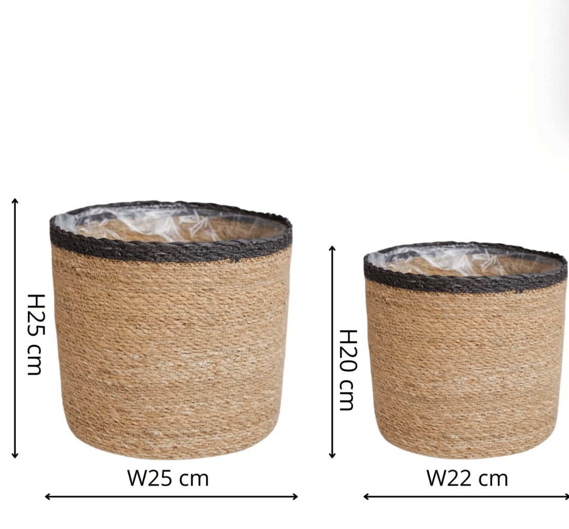 Theo Rim Basket Set of 2 Grey Rim Measurements