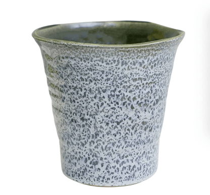 Vallo Reactive Glaze Tapered Planter Blue