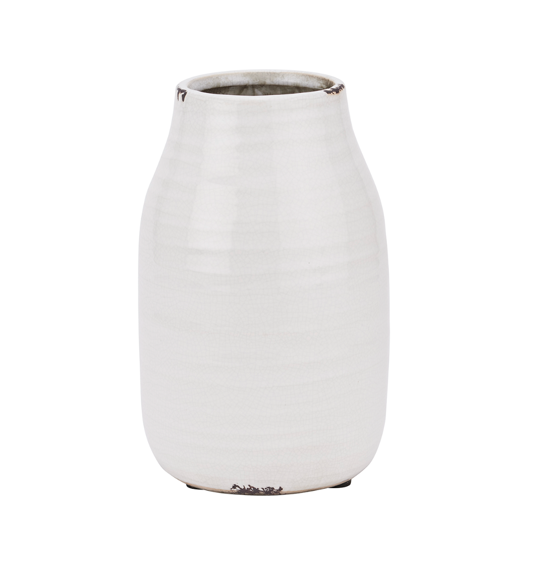 White Crackle Glaze Vase