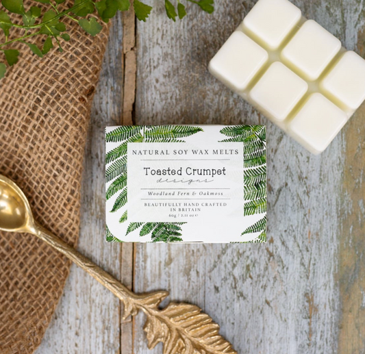 Woodland Fern & Oakmoss Soy Wax Melts by Toasted Crumpet