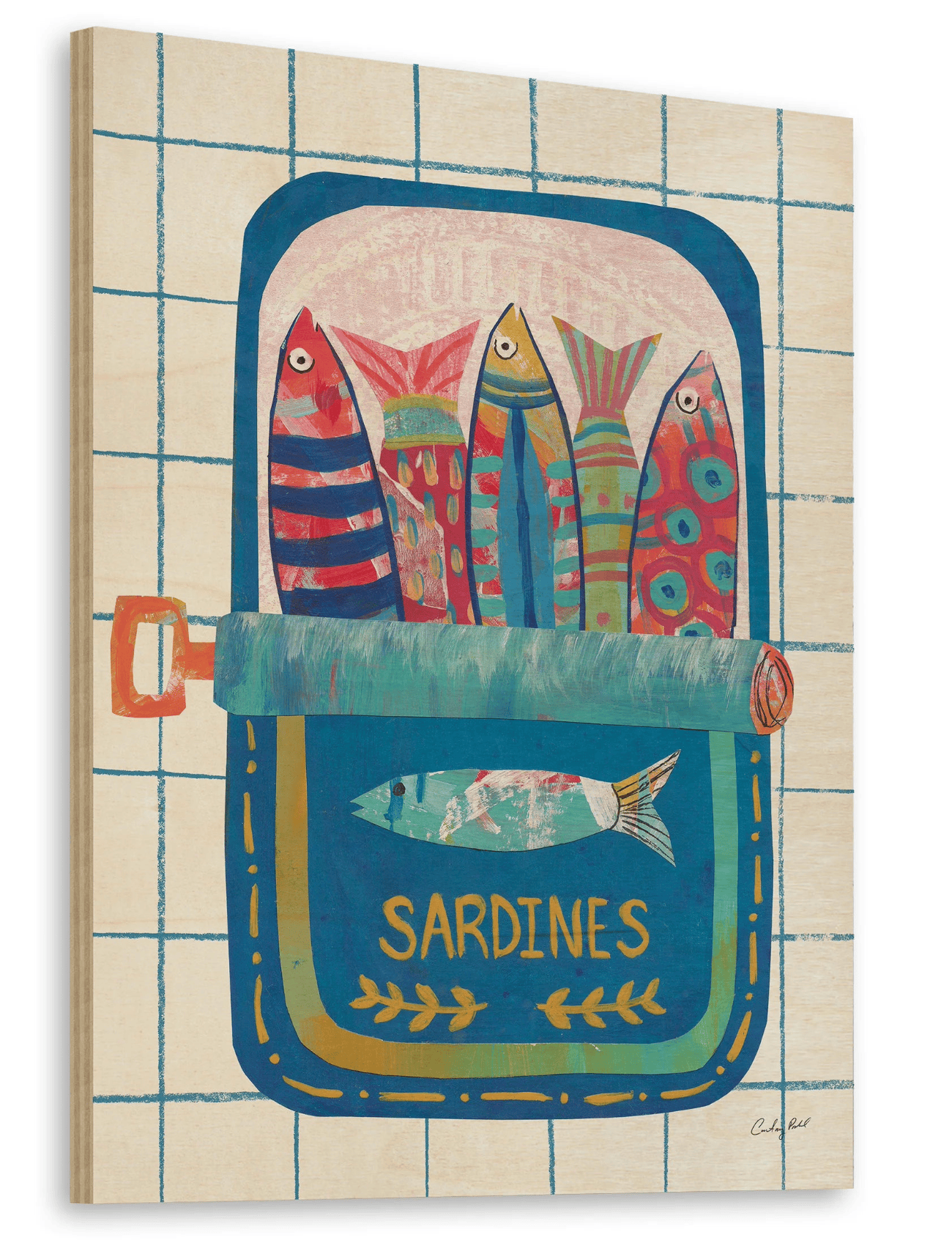 Gallery Ply Silly Sardines Print