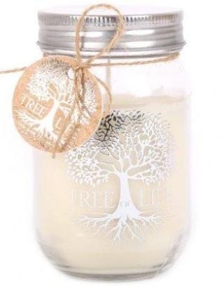 Candle Jar Tree of Life Design