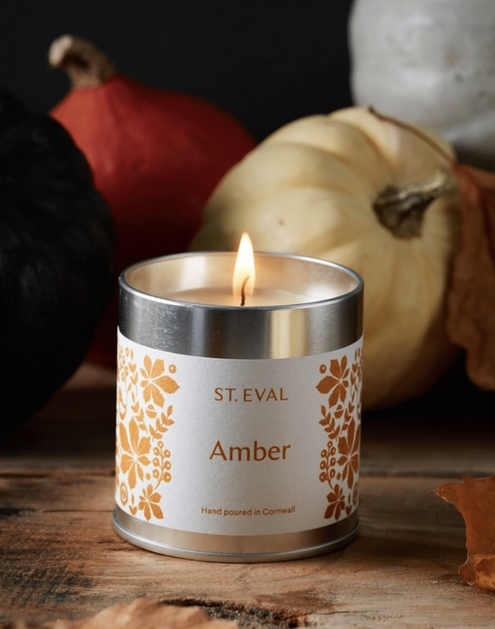 St.Eval Amber Tin Candle