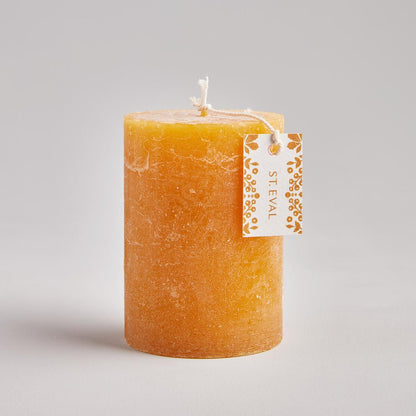 St. Eval Amber Scented Folk Pillar Candle
