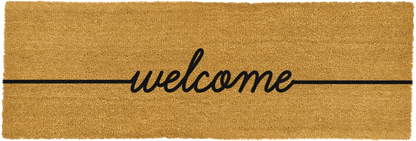 Artsy Double Doormat Welcome Detail