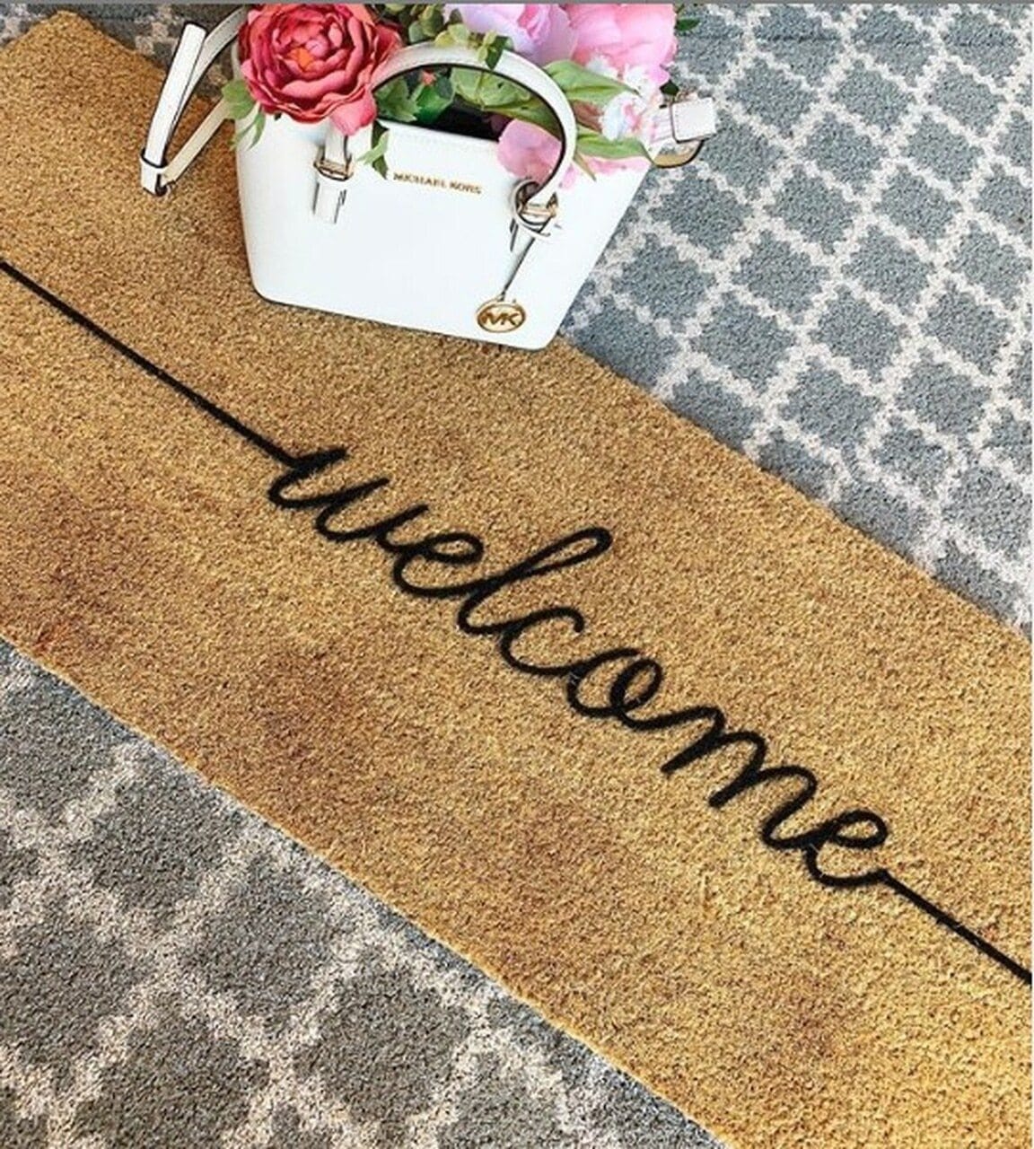 Artsy Double Doormat Welcome Lifestyle Image