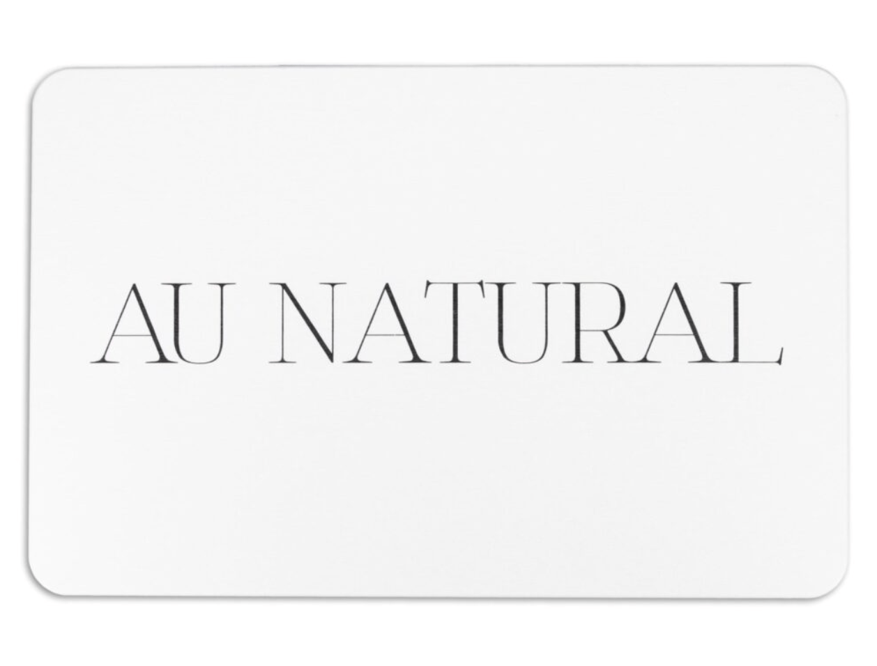 Au Natural White Stone Non Slip Bath Mat