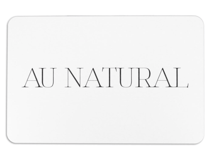 Au Natural White Stone Non Slip Bath Mat