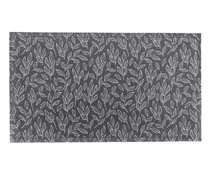 Blue Leaf Pattern Outdoor Doormat