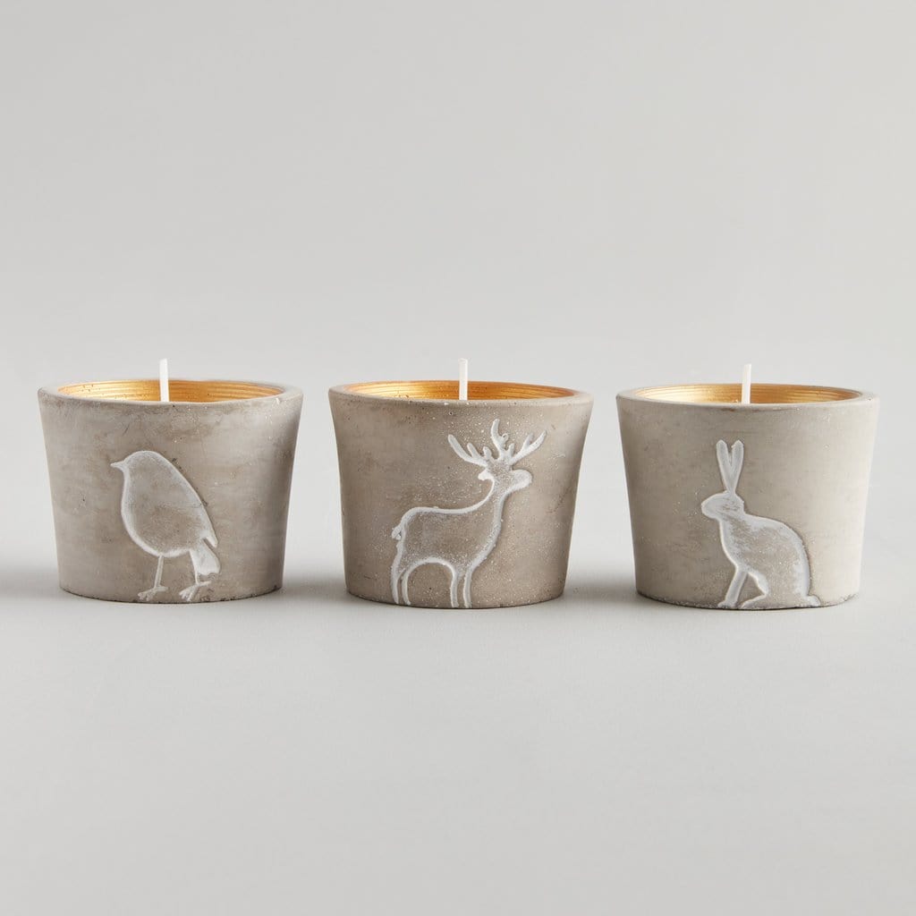 St.Eval Robin, Reindeer, Hare Christmas Pots
