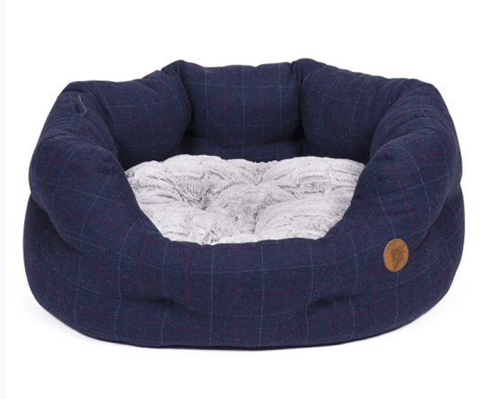 Petface Dog Bed Midnight Tweed Design