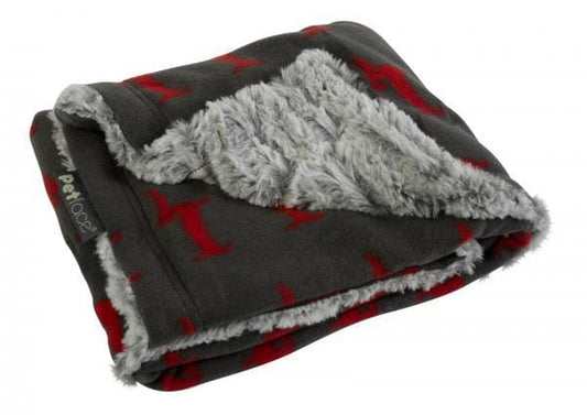 Petface Dog Blanket With Red Dog Design