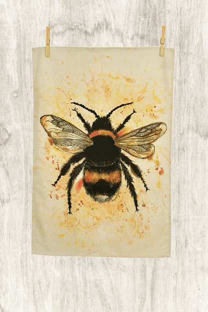 Dollyhotdogs Bee Tea Towel