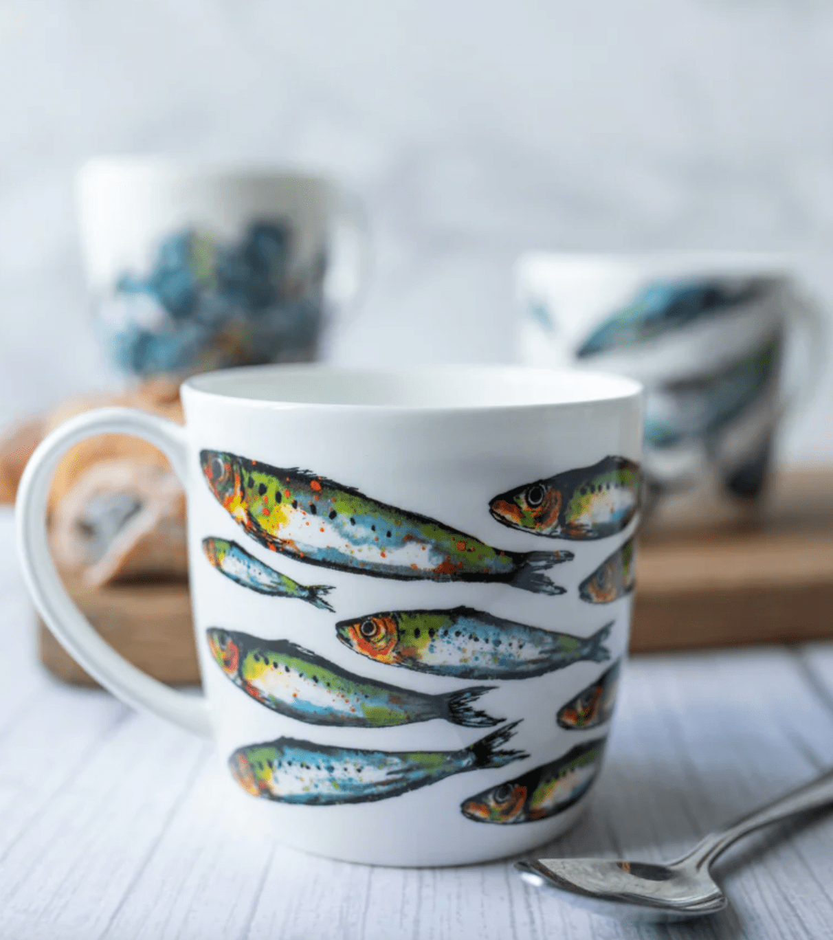 Dollyhotdogs Bone China Mug Sardines Design